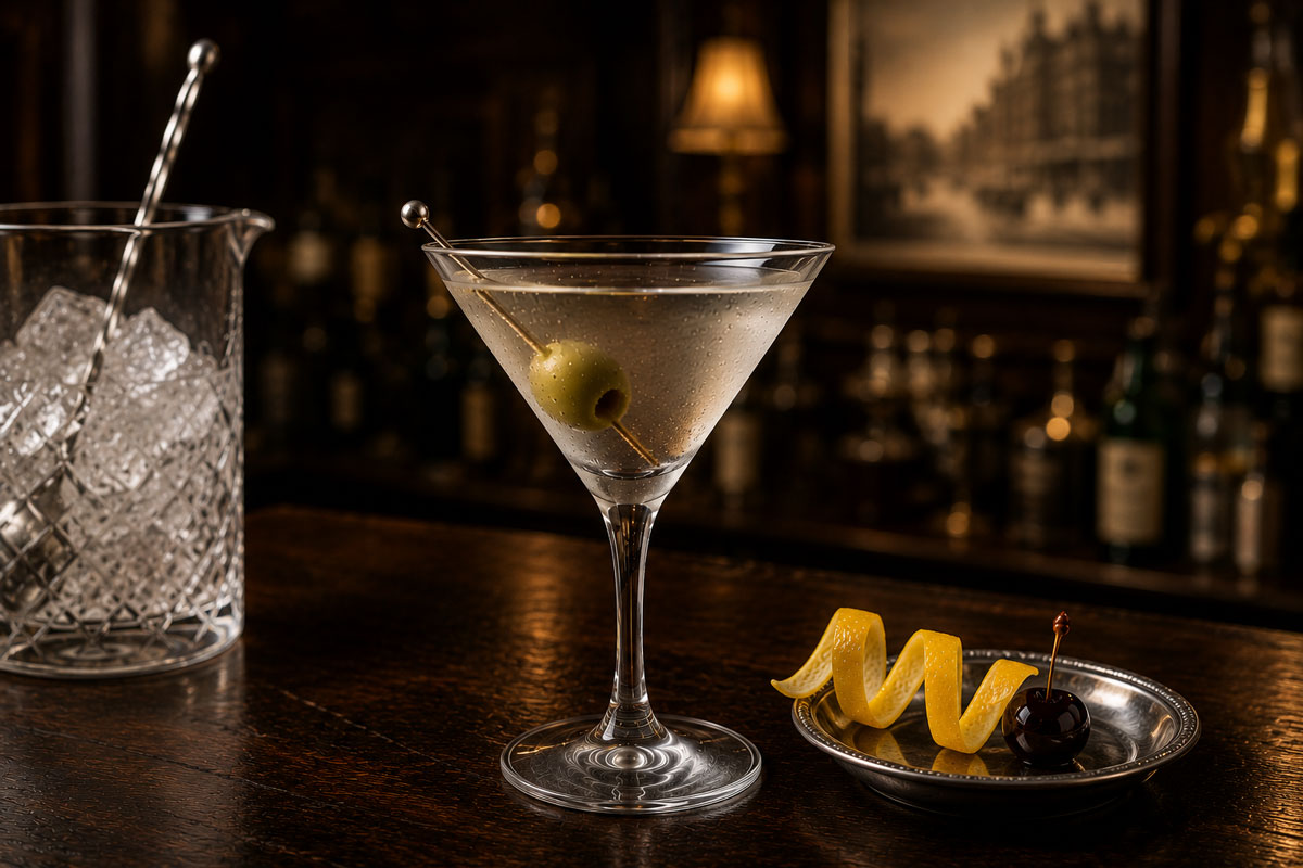 Frank Newman's 1904 dry martini cocktail