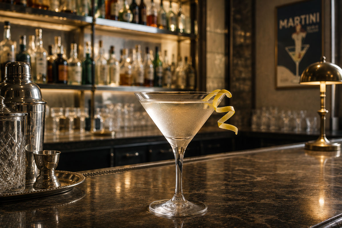 The modern “bone dry” martini
